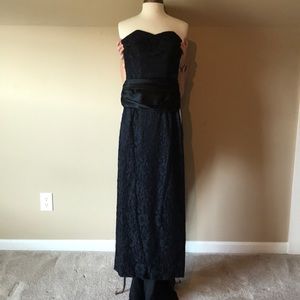 Black Lace 1986 Prom Dress
